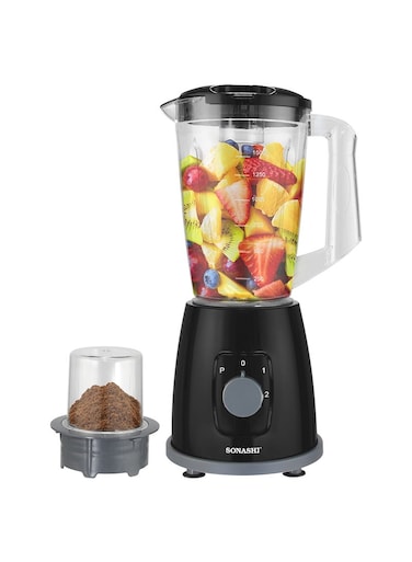 2 In 1 Blender With 2 Speed Settings and Pulse   Safety Lock System 1.8 L 600 W SB-162 Black