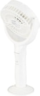 Sonashi Rechargeable Mini Fan With 3 Speeds, Continuous Working Of 4.5 Hours   Featured with 30&deg; Angle Adjust and Charging Indicator   5V Type-C Charge SRF-404 White