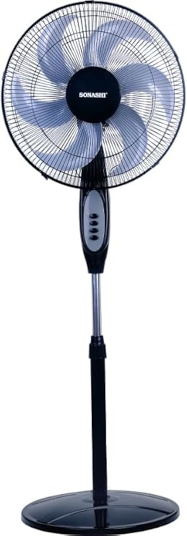 Sonashi 16&quot; Stand Fan With Height Adjustable Feature, Tower/Stand Fan 75 W 75 W SF-8040SN Black
