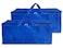 SHALIMAR Large Capacity Travel Bag/Storage Bag/Move-in Bags/Duffel Bag - Strong, Durable, Foldable and Water Resistant (Pack of - 2) (Blue)