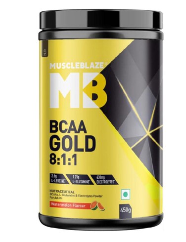 MuscleBlaze BCAA Gold 8:1:1, 0.99 lb 60 Servings Watermelon