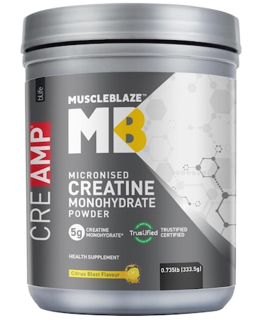 MuscleBlaze Creatine Monohydrate CreAMP, Citrus Blast 0.66 lb