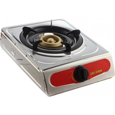 Compact Single Burner Stainless Steel Gas Stove with High-Efficiency Flame

