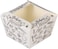Pcs Paper Baking Cup Small Square Cake Wrappers Cupcake Liners Desserts Holders Muffin Cases for Weddings Birthdays Baby Shower (White Coffee)