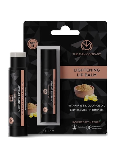 The Man Company Lightening Lip Balm With Vitamin E, Coconut And Olive Oil 4g