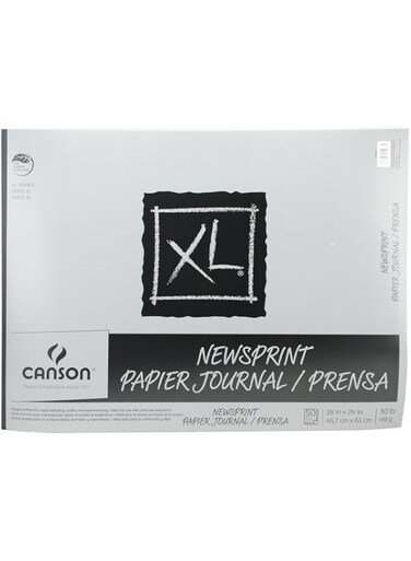 Canson XL NEWSPRT RGH 18X24 FO 50SH