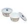 LARAH BY BOROSIL STORAGE BOWL WITH LID 2 PCS SET - 400 ML + 800 ML, CONFETTI, 12DSPL08-CON