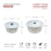 LARAH BY BOROSIL STORAGE BOWL WITH LID 2 PCS SET - 400 ML + 800 ML, CONFETTI, 12DSPL08-CON