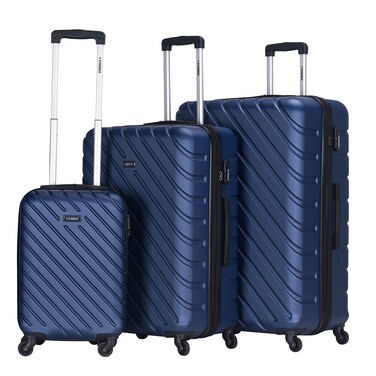 STARGOLD Luggage Set of 3, ABS Hard Shell Suitcase With Expandable Zipper, 360&deg; Spinner Wheels, Number Lock, Lightweight Trolley Travel Bag 20/28/32 Inch