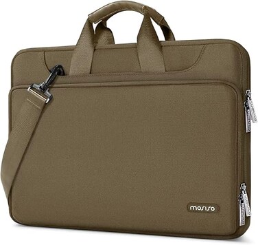 MOSISO 360 Protective Laptop Shoulder Bag Matching Color Sleeve with Belt
16-inch