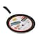 Easy Cook Non Stick Flat Tawa, 26 cm, Induction Bottom Dosa Pan, Red