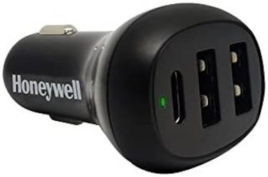 
Honeywell Micro CLA 36W PD Smart Car Charger with Complimentary Braided Type C Cable,3 Port Power Delivery Charger,Type C &amp; 2 USB Port,Compatible with iPhones,Smartphones HC000011