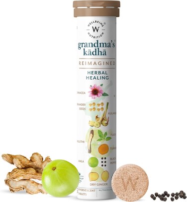 ويلبيينغ نوتريشن جراندماز كادا علاج عشبي أيورفيدي عضوي معتمد للبرد والسعال والإنفلونزا والتهاب الحلق والاحتقان