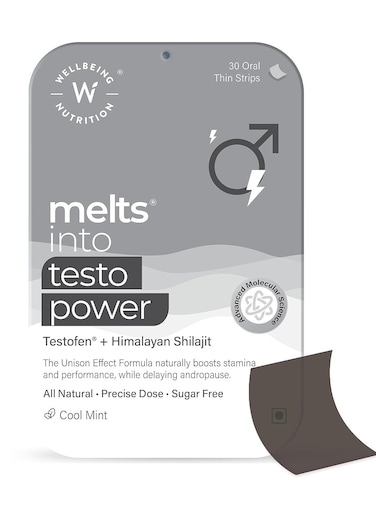 Wellbeing Nutrition Melts Testo Power- 30 Oral Strips