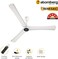 atomberg Renesa+ 1400mm BLDC Motor 5 Star Rated Sleek Ceiling Fans with Remote Control   High Air Delivery Fan and LED Indicators   Upto 65% Energy Saving Pearl White