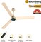 atomberg Renesa+ 1200mm BLDC Motor 5 Star Rated Sleek Ceiling Fans with Remote Control   High Air Delivery Fan and LED Indicators   Upto 65% Energy Saving (Metalic Gold)