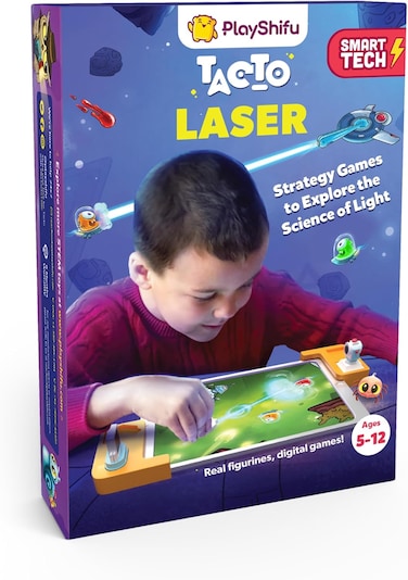 PlayShifu Tacto Laser - AR-Powered STEM Toy for Kids Age (4-10 Years) - Master The Physics of Light, Boost Critical Thinking Skills with Interactive Puzzles - Ideal Birthday Gift for Boys and Girls