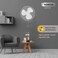 atomberg Renesa 400mm Wall Mount Fan   Wall Fans for Home   Silent BLDC Wall Fan   Remote with Timer &amp; Sleep Control Snow White