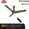 atomberg Aris Starlight 1200mm Ceiling Fans with Underlight, IoT and Remote Control   Smart Fan with Noiseless Operation   BLDC Motor 5 Star Rated Ceiling Fan Dark Teakwood