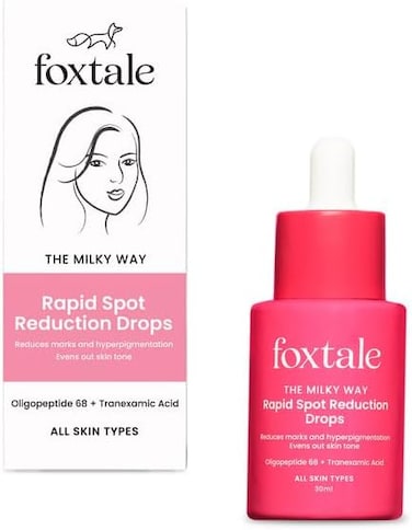 Foxtale 3% Tranexamic Acid Face Serum with Peptides &amp; Niacinamide for Hyperpigmentation, Reduces Marks &amp; Dark Spots, Evens Out Skin Tone, All Skin Types, Men and Women - 30 ml