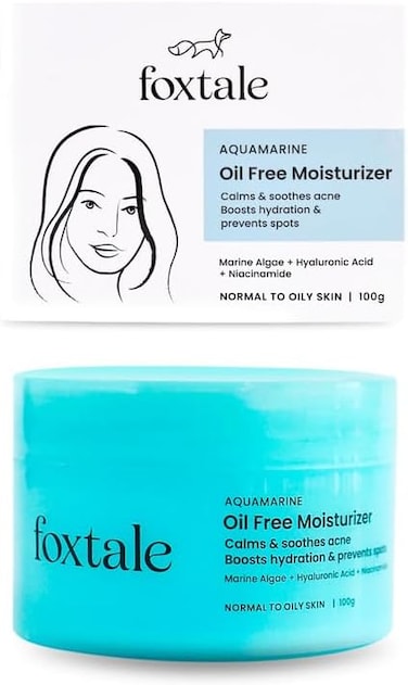 Foxtale Oil-Free Gel Moisturizer for Face Lightweight for Oily, Acne-Prone Skin 100g