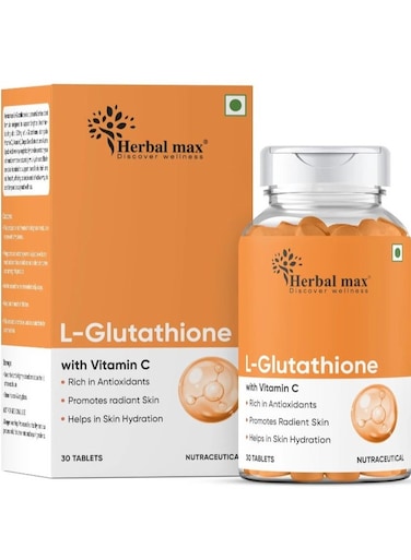 Herbalmax L-Glutathione with Vitamin C Tablets 30