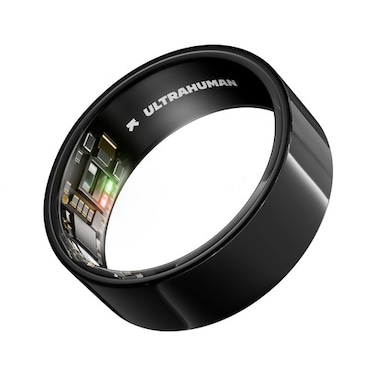 ULTRAHUMAN Ring AIR &ndash; Sleep and Fitness Tracker, Smart Ring for Men and Women, No app fee for Standard Features, Up to 6 Days Battery Life (Aster Black, Size 11)