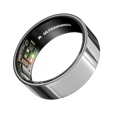 ULTRAHUMAN Ring AIR &ndash; Sleep and Fitness Tracker, Smart Ring for Men and Women, No app fee for Standard Features, Up to 6 Days Battery Life (Space Silver, Size 5)