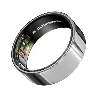 ULTRAHUMAN Ring AIR &ndash; Sleep and Fitness Tracker, Smart Ring for Men and Women, No app fee for Standard Features, Up to 6 Days Battery Life (Space Silver, Size 14)