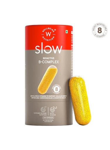 Wellbeing Nutrition Bioactive B-Complex 60 Capsules in a bottle