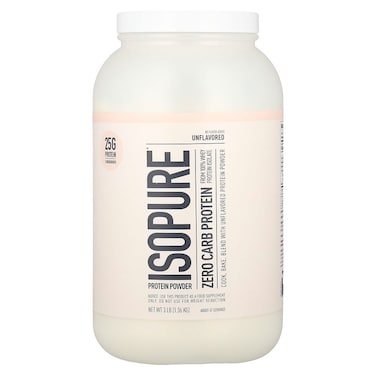 Nature's Best Isopure Zero Carb Protein, Unflavored, 3 LB