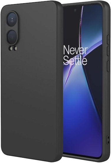 Case for OnePlus Nord CE4 Lite 5G, Camera Protection Ultra Slim Soft TPU Silicone Matte Shockproof Bumper Full-Body Protective Cover for OnePlus Nord CE 4 Lite 2024 (Black)
