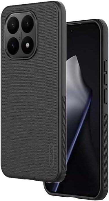 Case Compatible with Xiaomi 15T (6.83'' Inch) Nillkin Super Frosted Shield Pro Hard Back Soft Border (PC + TPU) Shock Absorb Cover Raised Bezel Camera Protect Black Color (Xiaomi 15T)