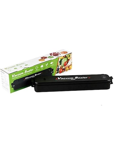 Premium vacuum sealer food automatic packing machine - black