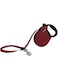 Alcott Adventure Retractable Reflective Belt Leash, 16' Long, Large for Dogs Up to 110 lbs, Red with Black Soft Grip Handle