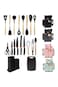19pcs Green silicone spatula set with holder&mdash;heat-resistant, BPA-free, safe for nonstick cookware.