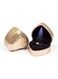 Oasisgalore Heart Shaped Ring Box with LED Light Velvet Jewelry Display Gift Box Earrings Coin Storage Box for Proposal,Engagement,Wedding,Anniversary (Gold)