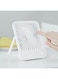 JISULIFE Small Desk Fan Battery Operated Small Fan，180&deg; Foldable Portable Fan, 4 Speeds Adjustable Ultra Quiet for Home Office Travel Outdoor-White