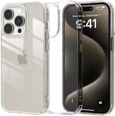 Clear Case Compatible With Iphone 16 Pro Max 5G, Transparent Shockproof Bumper Cover, Anti-Scratch Clear Back Protective Phone Case for Iphone 16 Pro Max 6.9" (Clear)