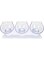 Cryfokt Raised Cat Food Bowls, Tilted Elevated Cat Bowl, Anti Vomiting 3 Bowls Transparent Pet Food Water Feeder Bowl with Raised Stand, Detachable Cat Feeder for Indoor Cats or Small Dogs