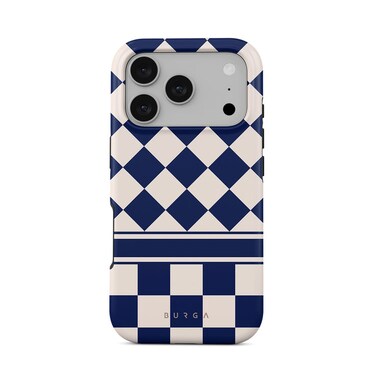 جراب Burga المميز لهاتف iPhone 17 Pro Max Check & Mate، متوافق مع غطاء صلب مزدوج الطبقات مع حماية من السيليكون - غطاء مقاوم للخدوش والصدمات