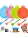 Pet Food Can Lids, Universal BPA Free, Silicone Can Lids, Covers for Dog and Cat Food, Can Covers Universal Silicone Can Lids for Pet Food Cans (1 Pack, Color Random)
