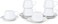 Elegant Porcelain Cup &amp; Saucer Set &acirc;&euro;&ldquo; 6 Cups &amp; 6 Saucers (12-Piece)   180 ml White Tea &amp; Coffee Set for Everyday &amp; Formal Dining