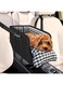 HomeChi Console Dog Car Seat, Pet Booster Seat for Car with Safety Belt and Soft Cushions, Anti-Collapse Center Console Dog Car Seat with Detachable Support Portable Dog Carriers for Small Dogs