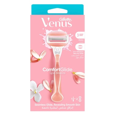 غيليت فينوس سبا بريز مجموعة ماكينات الحلاقة 3 قطع - وردي