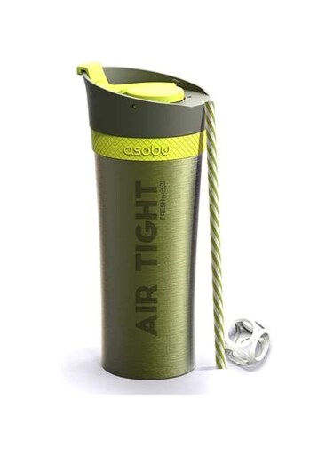 Asobu Vacuum Insulate Double Wall Tumbler Bottle (Lime)