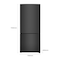 Hisense 417 Liter Bottom Mount Refrigerator Freezer, Inverter Compressor, Color Black Model &ndash; RB15N6FBX1