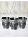 Souq Souvenir Decoration Premium Metal Short Glass Antique Polish 3pcs