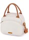 Lunch Bag Insulated Lunch Box Cute Lunch Bags Reusable Freezable Tote Lunch Bag Organizer with Adjustable Shoulder Strap for Women Men Adult, Work, Picnic, Beige