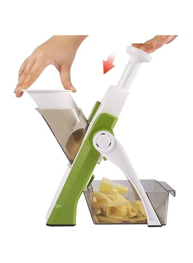 MAGA ZONE Safe Mandoliner Slicer &ndash; Adjustable Vegetable Chopper Multi-Purpose Food Slicer for Kitchen, Perfect for TikTok Recipes